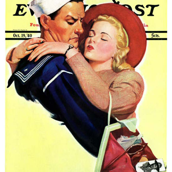 John Newton Howitt Saturday Evening Post 1940_10_19 Copyright crop | Best of 1940s Ad and Cover Art
