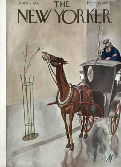 Julian De Miskey The New Yorker 1932_04_02 Copyright | The New Yorker Graphic Art Covers 1925-1945