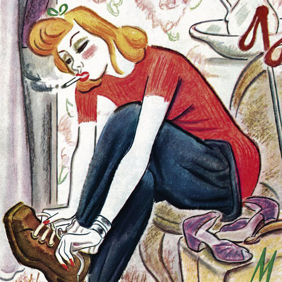 Julian De Miskey The New Yorker 1944_01_29 Copyright crop | Best of 1940s Ad and Cover Art