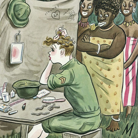 Julian De Miskey The New Yorker 1945_06_02 Copyright crop | Best of Vintage Cover Art 1900-1970
