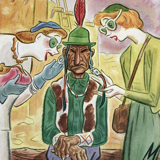Julian De Miskey The New Yorker 1947_08_16 Copyright crop | Best of Vintage Cover Art 1900-1970