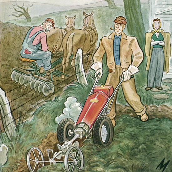 Julian De Miskey The New Yorker 1948_05_08 Copyright crop | Best of 1940s Ad and Cover Art
