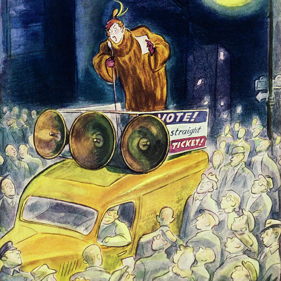 Julian De Miskey The New Yorker 1948_10_16 Copyright crop | Best of 1940s Ad and Cover Art