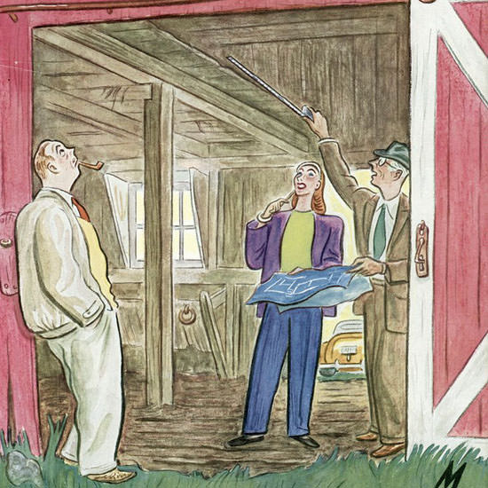 Julian De Miskey The New Yorker 1949_05_07 Copyright crop | Best of 1940s Ad and Cover Art