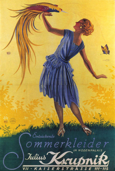 Julius Krupnik Modenpalais Sommerkleider Austria | Sex Appeal Vintage Ads and Covers 1891-1970