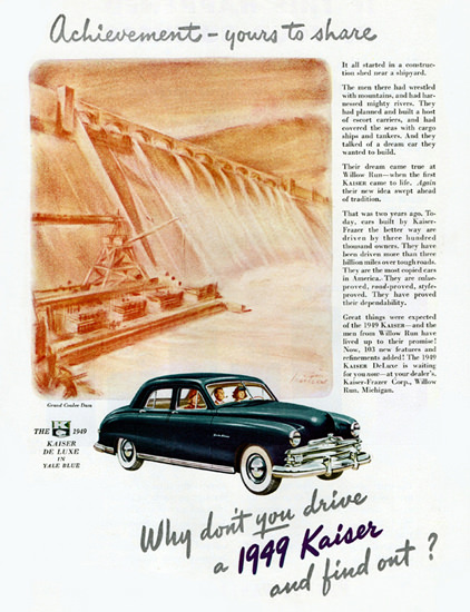 Kaiser DeLuxe Sedan 1949 Drive And Find Out | Vintage Cars 1891-1970
