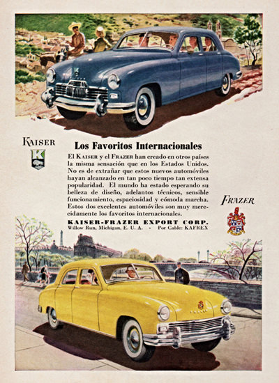 Kaiser Frazer 1947 Los Favoritos Internacionales | Vintage Cars 1891-1970