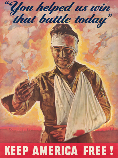 Keep America Free You Helped Us Win Battle | Vintage War Propaganda Posters 1891-1970