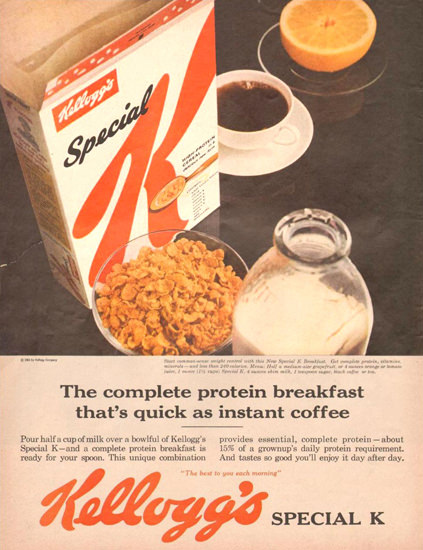 Kelloggs Special K 1961 | Vintage Ad and Cover Art 1891-1970