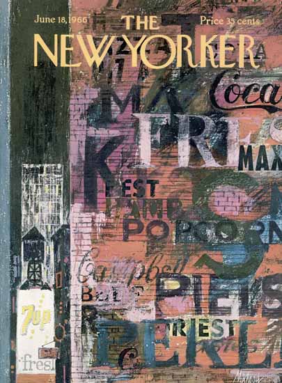 Kenneth Mahood The New Yorker 1966_06_18 Copyright | The New Yorker Graphic Art Covers 1946-1970