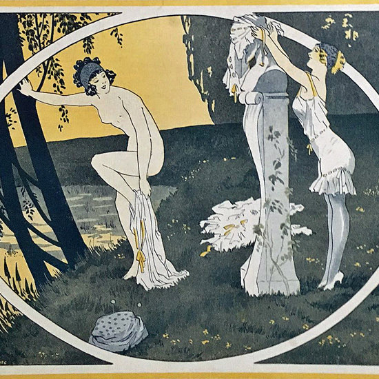 La Vie Parisienne 1911 Pastorale Georges Leonnec crop | Best of 1891-1919 Ad and Cover Art