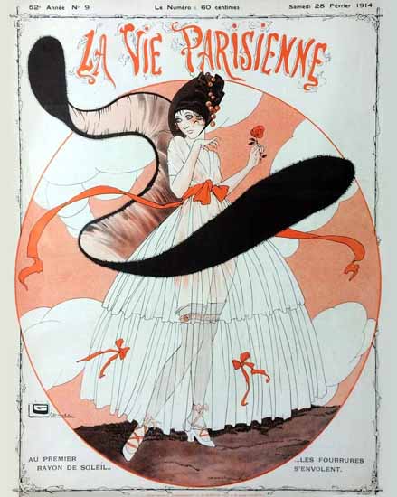 La Vie Parisienne 1914 Premier Rayon Georges Leonnec | La Vie Parisienne Erotic Magazine Covers 1910-1939