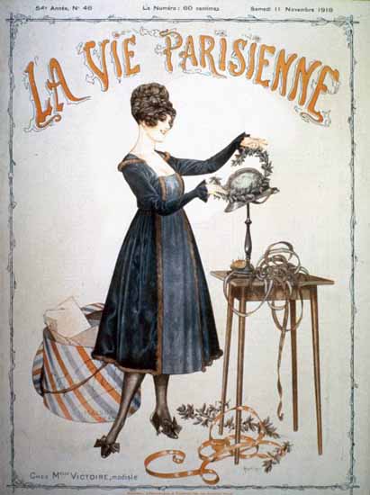 La Vie Parisienne 1916 Chez Mademoiselle Victoire Cheri Herouard | La Vie Parisienne Erotic Magazine Covers 1910-1939