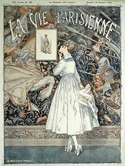 La Vie Parisienne 1916 Le Nouveau Preux Cheri Herouard | La Vie Parisienne Erotic Magazine Covers 1910-1939