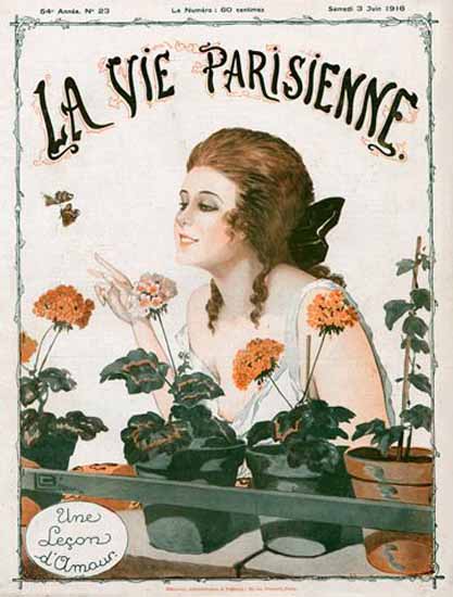 La Vie Parisienne 1916 Une Lecon D Amour Sex Appeal | Sex Appeal Vintage Ads and Covers 1891-1970
