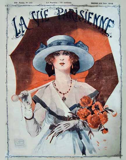 La Vie Parisienne 1918 Juin 29 Georges Leonnec | La Vie Parisienne Erotic Magazine Covers 1910-1939