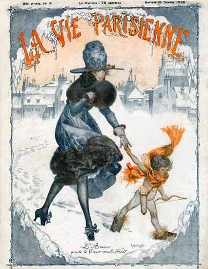 La Vie Parisienne 1918 L Amour Sex Appeal | Sex Appeal Vintage Ads and Covers 1891-1970