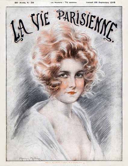 La Vie Parisienne 1918 La Beaute Maurice Milliere | La Vie Parisienne Erotic Magazine Covers 1910-1939