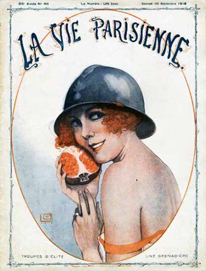 La Vie Parisienne 1918 Troupes D Elite Georges Leonnec | La Vie Parisienne Erotic Magazine Covers 1910-1939