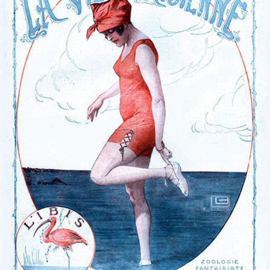 La Vie Parisienne 1918 Zoologie Fantaisiste Georges Leonnec crop | Best of Vintage Cover Art 1900-1970