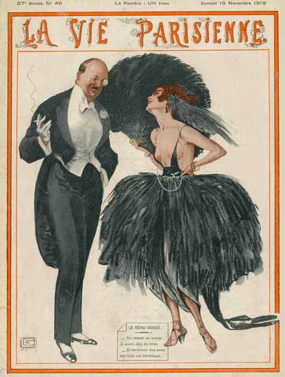 La Vie Parisienne 1919 Le Beau Gosse Georges Leonnec | La Vie Parisienne Erotic Magazine Covers 1910-1939