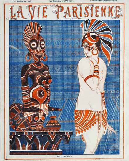 La Vie Parisienne 1919 Pale Imitation Armand Vallee | La Vie Parisienne Erotic Magazine Covers 1910-1939