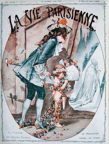 La Vie Parisienne 1920 Le Printemps Cheri Herouard | La Vie Parisienne Erotic Magazine Covers 1910-1939