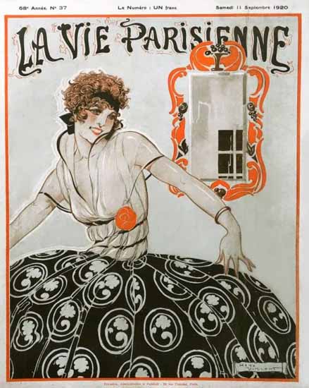 La Vie Parisienne 1920 Septembre 11 Rene Vincent | La Vie Parisienne Erotic Magazine Covers 1910-1939