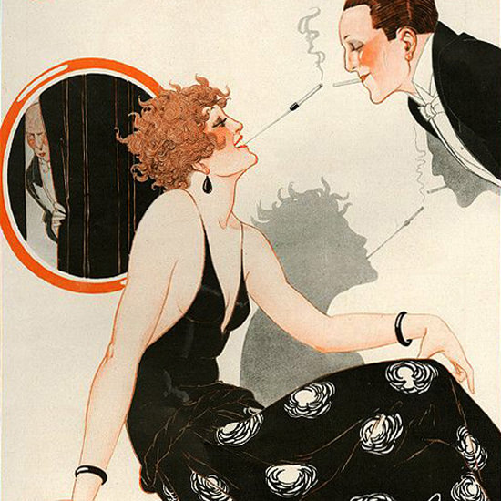 La Vie Parisienne 1921 Au Clair De La Lune Rene Vincent crop | Best of Vintage Cover Art 1900-1970