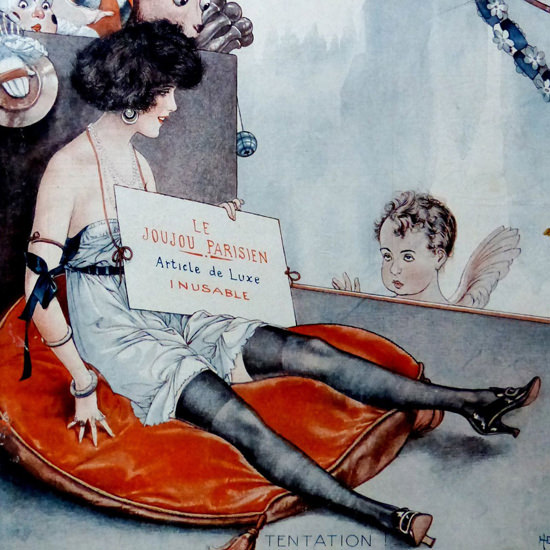 La Vie Parisienne 1921 Le Joujou Parisien Cheri Herouard crop | Best of 1920s Ad and Cover Art