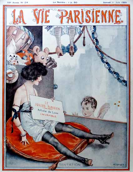 La Vie Parisienne 1921 Le Joujou Parisien Sex Appeal | Sex Appeal Vintage Ads and Covers 1891-1970