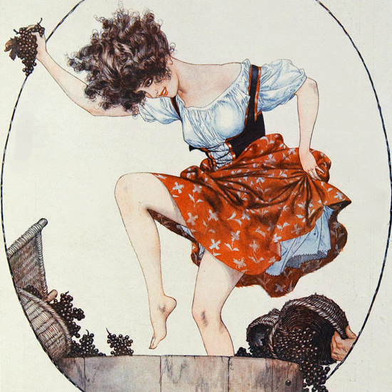 La Vie Parisienne 1922 Bell Bacchante Cheri Herouard crop | Best of Vintage Cover Art 1900-1970