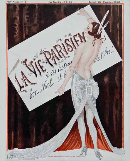 La Vie Parisienne 1922 Noel Georges Leonnec | La Vie Parisienne Erotic Magazine Covers 1910-1939
