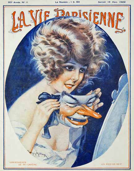 La Vie Parisienne 1922 Un Pied De Nez Maurice Milliere | La Vie Parisienne Erotic Magazine Covers 1910-1939