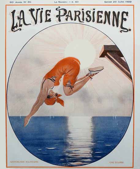 La Vie Parisienne 1922 Une Eclipse Sex Appeal | Sex Appeal Vintage Ads and Covers 1891-1970