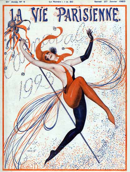 La Vie Parisienne 1923 Carnaval | La Vie Parisienne Erotic Magazine Covers 1910-1939