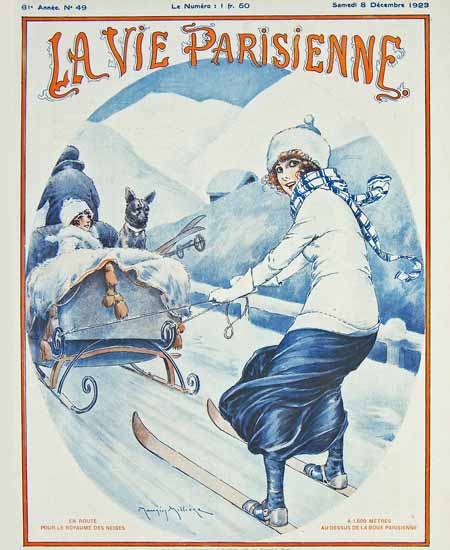 La Vie Parisienne 1923 En Route Maurice Milliere | La Vie Parisienne Erotic Magazine Covers 1910-1939