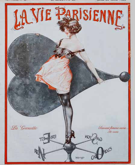 La Vie Parisienne 1923 La Girouette Cheri Herouard | La Vie Parisienne Erotic Magazine Covers 1910-1939