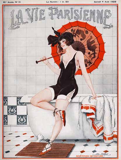 La Vie Parisienne 1923 Repetition En Costume Leo Fontan | La Vie Parisienne Erotic Magazine Covers 1910-1939