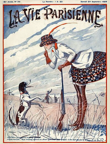 La Vie Parisienne 1923 Septembre 29 Georges Pavis | La Vie Parisienne Erotic Magazine Covers 1910-1939