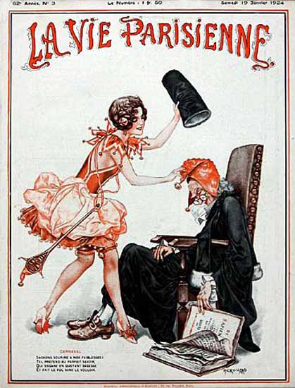 La Vie Parisienne 1924 Carnaval Cheri Herouard | La Vie Parisienne Erotic Magazine Covers 1910-1939