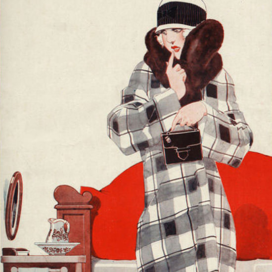 La Vie Parisienne 1924 Un Probleme Insoluble Rene Vincent crop | Best of 1920s Ad and Cover Art