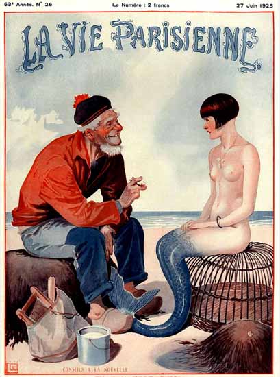 La Vie Parisienne 1925 Conseils A La Nouvelle Sex Appeal | Sex Appeal Vintage Ads and Covers 1891-1970
