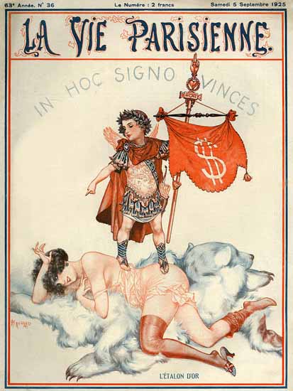 La Vie Parisienne 1925 In Hoc Signo Vinces Cheri Herouard | La Vie Parisienne Erotic Magazine Covers 1910-1939