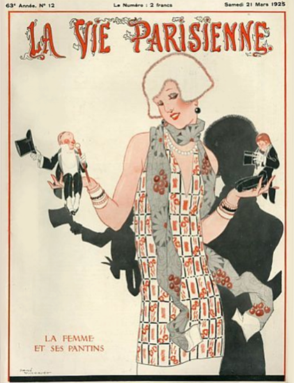 La Vie Parisienne 1925 La Femme Et Ses Pantins Rene Vincent | La Vie Parisienne Erotic Magazine Covers 1910-1939