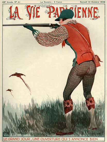La Vie Parisienne 1925 Le Grand Jour Georges Leonnec | La Vie Parisienne Erotic Magazine Covers 1910-1939