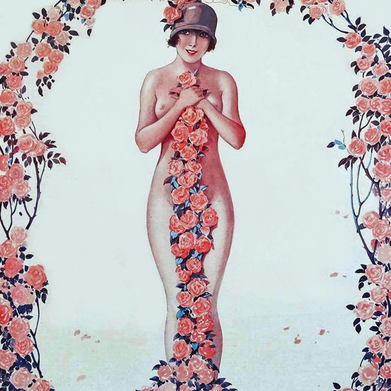 La Vie Parisienne 1925 Rosier Grimpant Georges Leonnec crop | Best of 1920s Ad and Cover Art