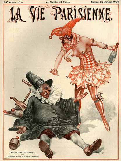 La Vie Parisienne 1926 Carnaval Cheri Herouard | La Vie Parisienne Erotic Magazine Covers 1910-1939