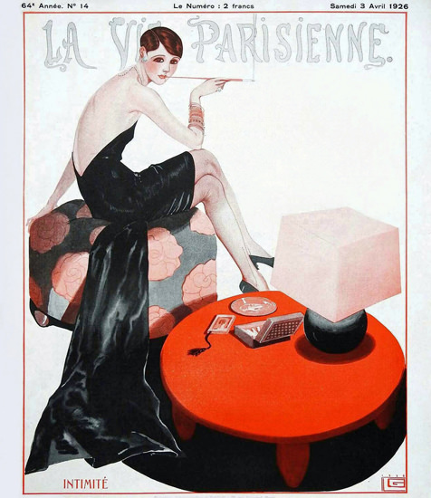 La Vie Parisienne 1926 Intimite Georges Leonnec Sex Appeal | Sex Appeal Vintage Ads and Covers 1891-1970