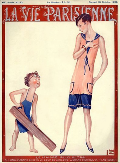 La Vie Parisienne 1926 Le Maigre Plus Ultra Georges Leonnec | La Vie Parisienne Erotic Magazine Covers 1910-1939